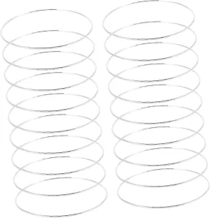 50pcs Silver Bangle Bracelets for Women Durable Thin Dance Jewelry Fashionable Carved Design for Stacking Wristbands Occasion
