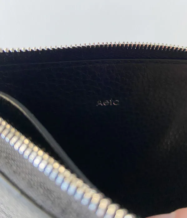 Aeta/L-SHAPED WALLET M(BLACK)