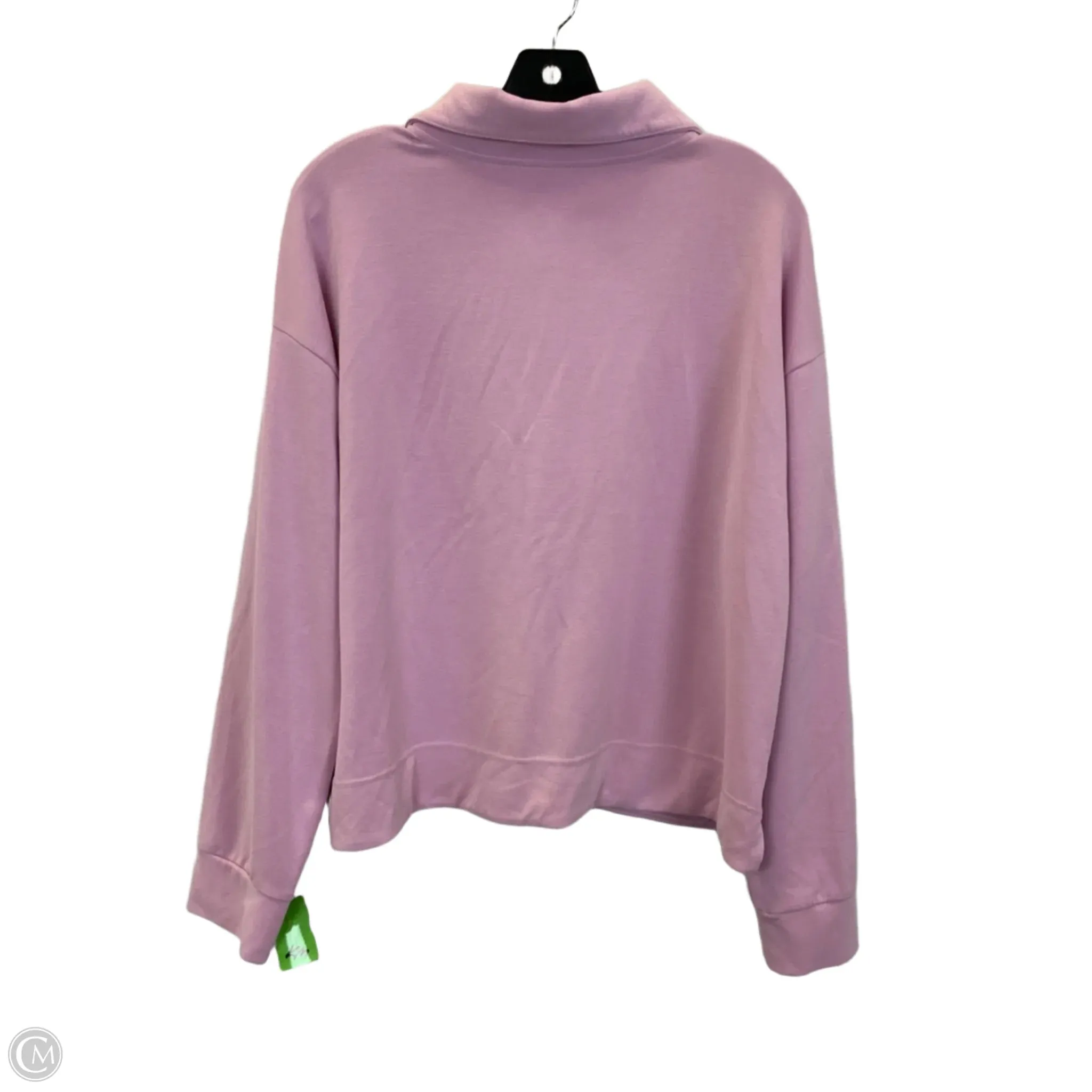 Athletic Top Long Sleeve Collar By Athleta In Pink, Size: Xl