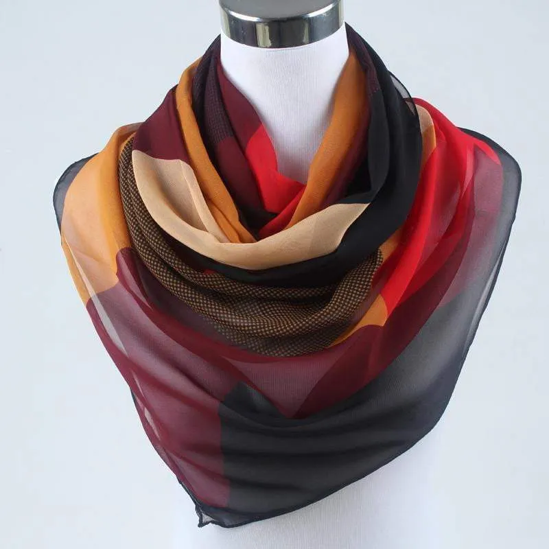 Autumn Chiffon Women Scarves