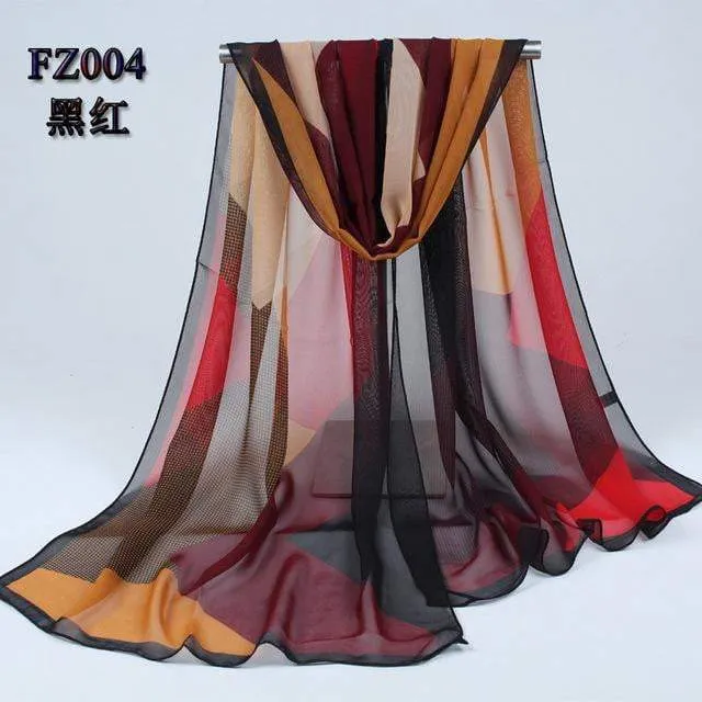 Autumn Chiffon Women Scarves