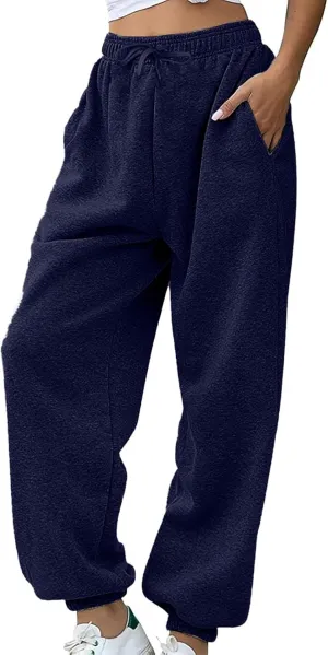 Baggy Sweatpants for Women 2024 Plus Size High Waisted Workout Athletic Joggers Trousers Casual Comfy Sweat Pants