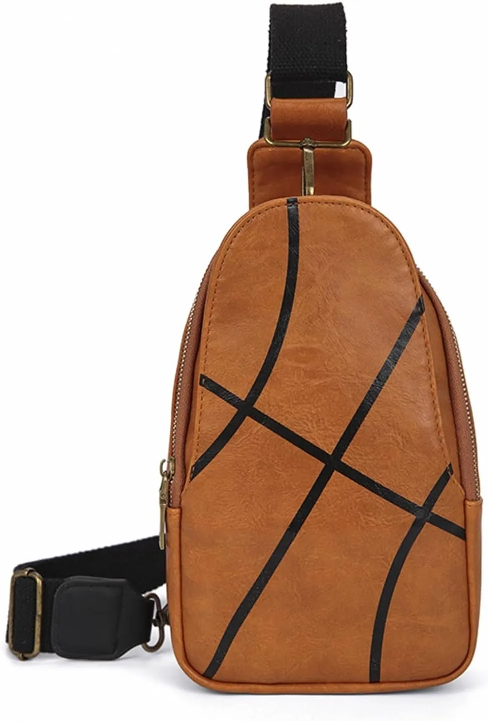 Bags for Women Women's bag printed women's chest bag crossbody bag(Brown)