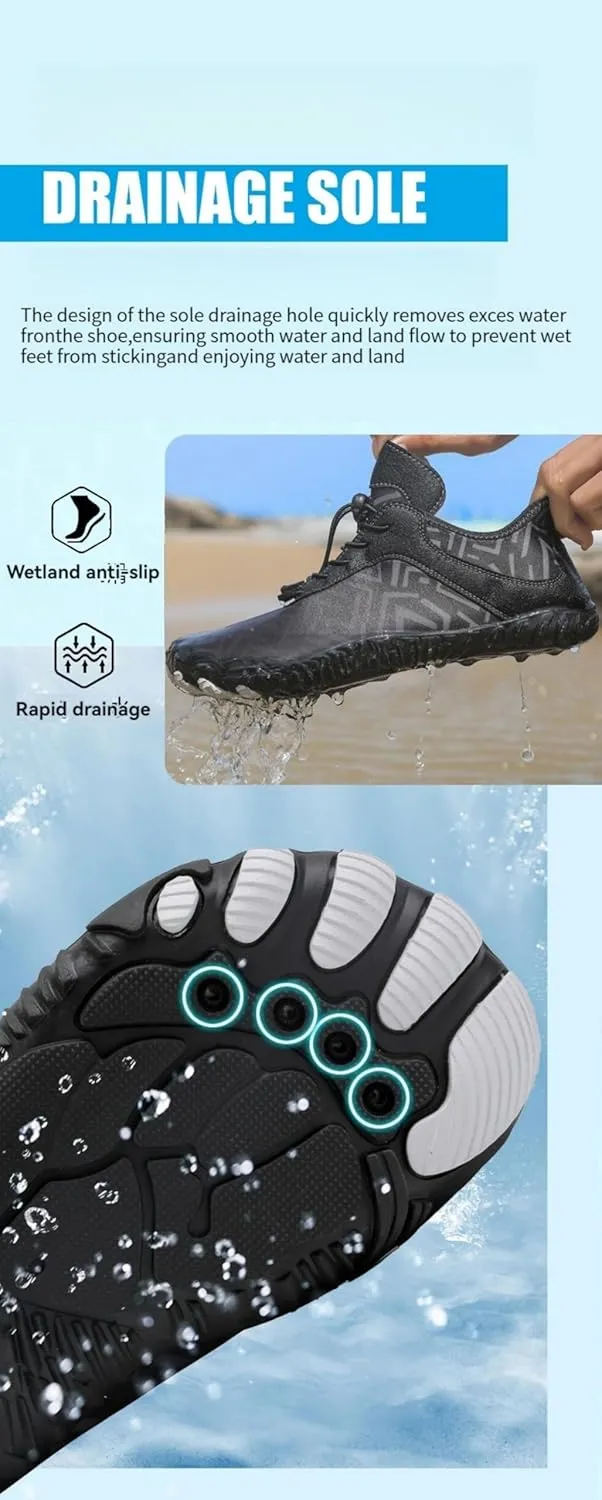 Barefoot Shoes for Women Men Athletic Non Slip Hiking Shoes Lightweight Breathable Quick Dry Water Shoes Unisex Wide Toe Box Sneakers for Swimming Running Riding Surfing Climbing Camping Kayaking