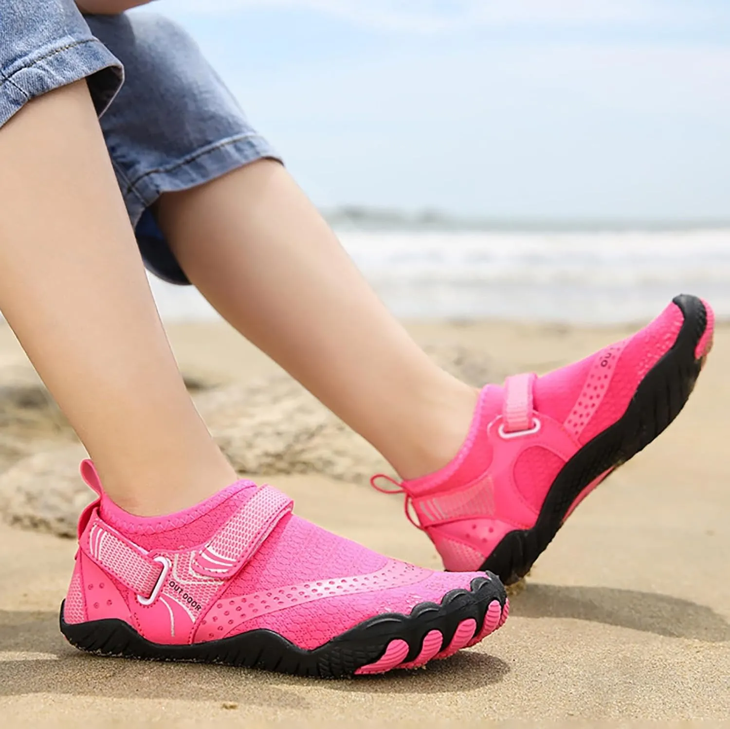 Barefoot Water Shoes Men Women Quick Dry Aqua Swim Beach Pool Surf Hiking Kayaking Outdoor Sports Shoes Lightweight Non Slip Breathable
