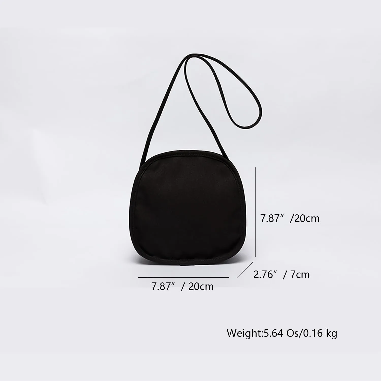 Canvas Small Round BagUnique Round Design Women's Crossbody Bags for Fashion and Large Capacity