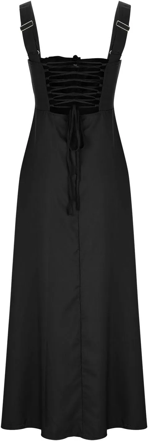 Casual Dresses for Woemn Sleeveless Lace Up Ruched Bodycon Split Tie Square Neck A Line Boho Flowy Maxi Sundress
