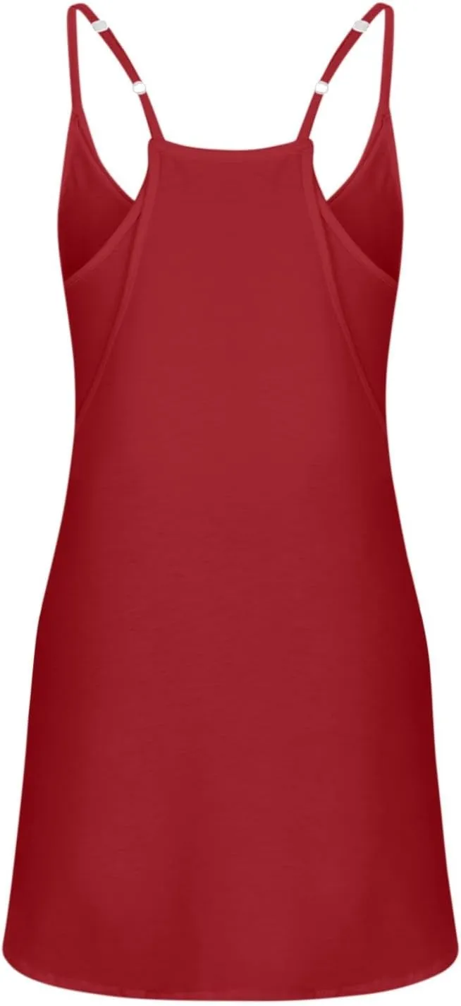Ceboyel Short Summer Dress for Women Strappy Athletic Romper Hot Shot Mini Dress Workout Onesie Outfits With Pockes 2024