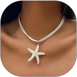 Choistily Starfish Necklace for Women Gold Starfish Necklace Seashell Necklaces Beach Necklaces