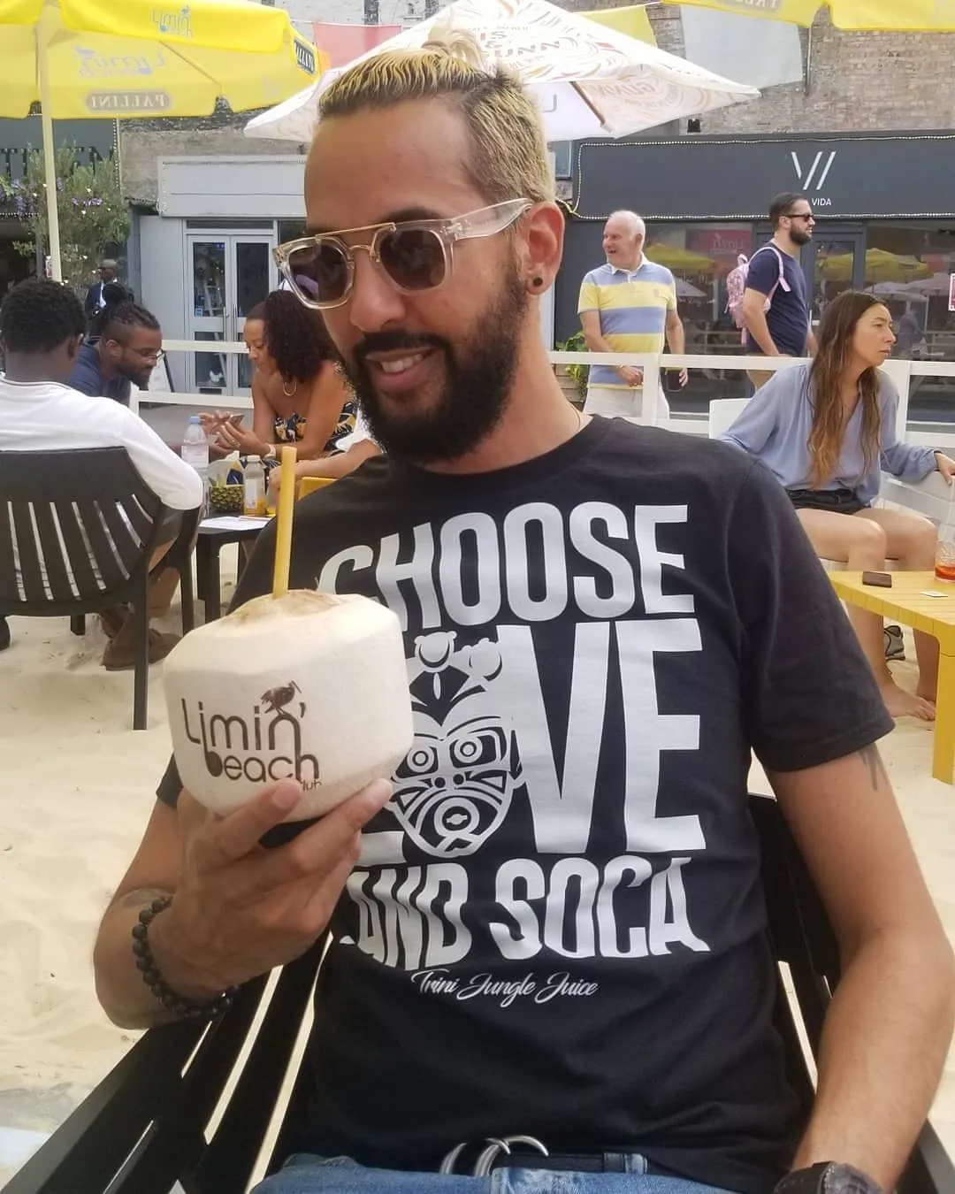 Choose LOVE and SOCA - Men's Premium Fitted T-Shirt
