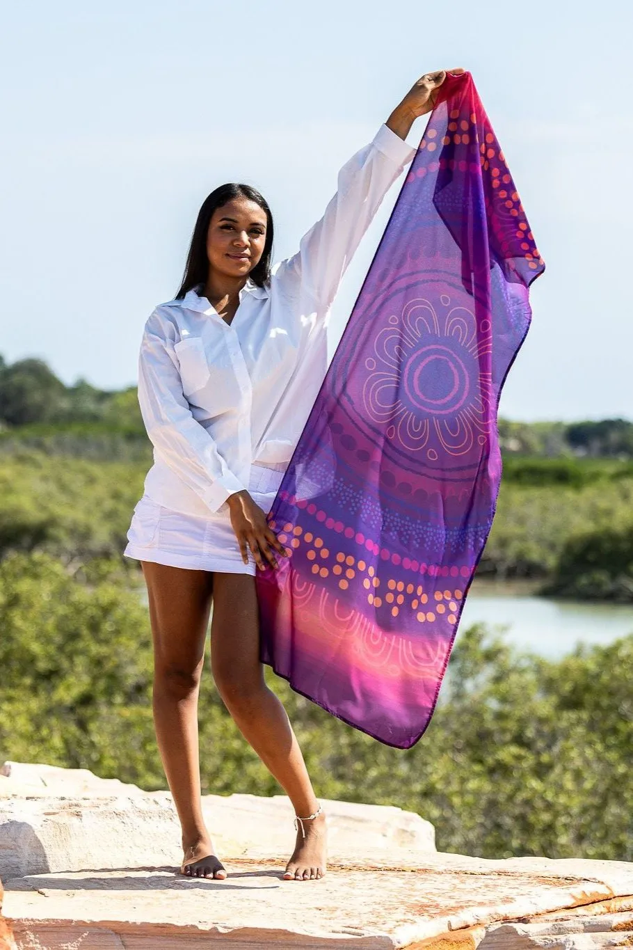 Connection - Chiffon Scarf