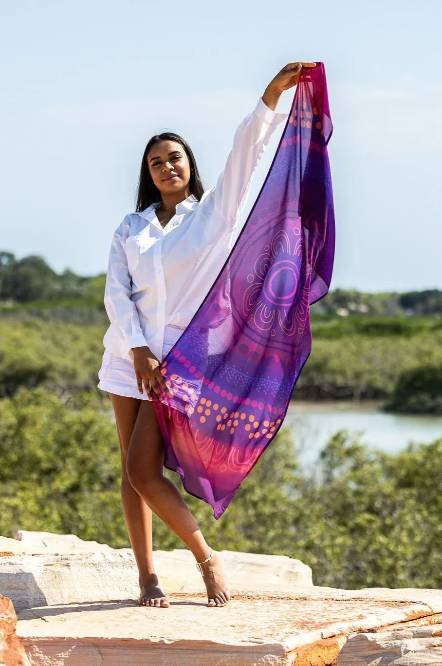 Connection - Chiffon Scarf