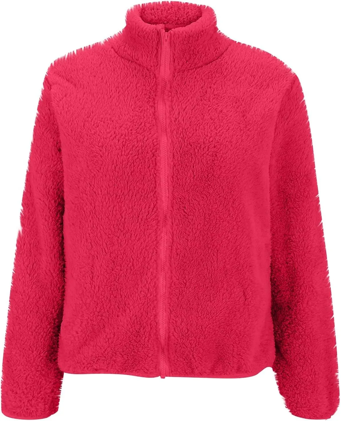 COTECRAM Womens Fuzzy Fleece Jacket 2024 Fall Winter Casual Long Sleeve Full Zip Sherpa Soft Warm Sweatshirt Coats Outwear