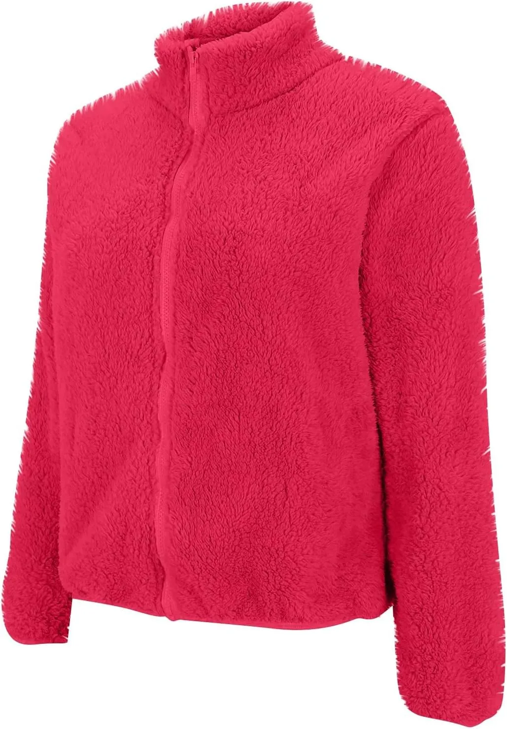 COTECRAM Womens Fuzzy Fleece Jacket 2024 Fall Winter Casual Long Sleeve Full Zip Sherpa Soft Warm Sweatshirt Coats Outwear