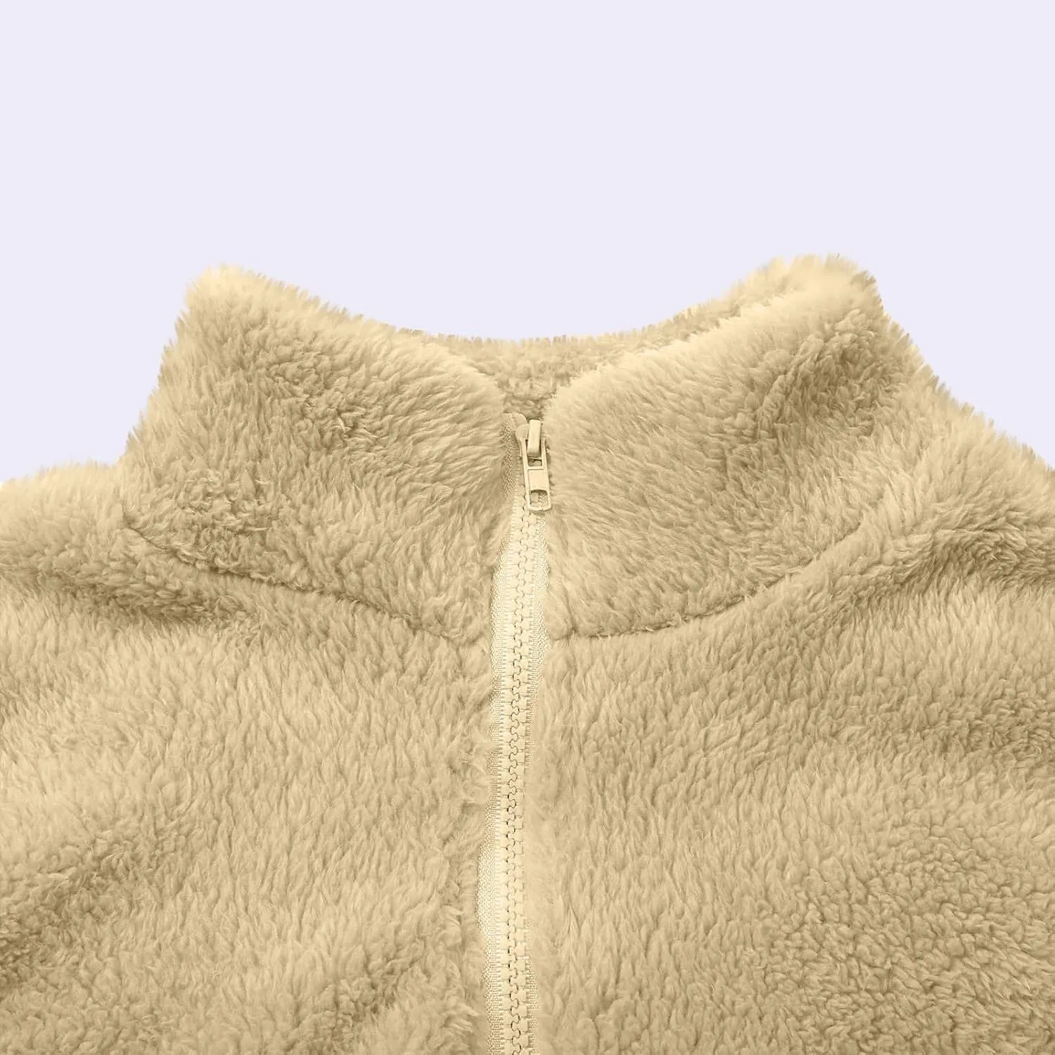 COTECRAM Womens Fuzzy Fleece Jacket 2024 Fall Winter Casual Long Sleeve Full Zip Sherpa Soft Warm Sweatshirt Coats Outwear
