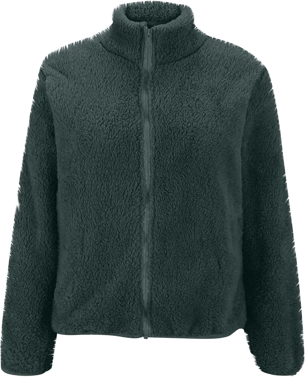 COTECRAM Womens Fuzzy Fleece Jacket 2024 Fall Winter Casual Long Sleeve Full Zip Sherpa Soft Warm Sweatshirt Coats Outwear