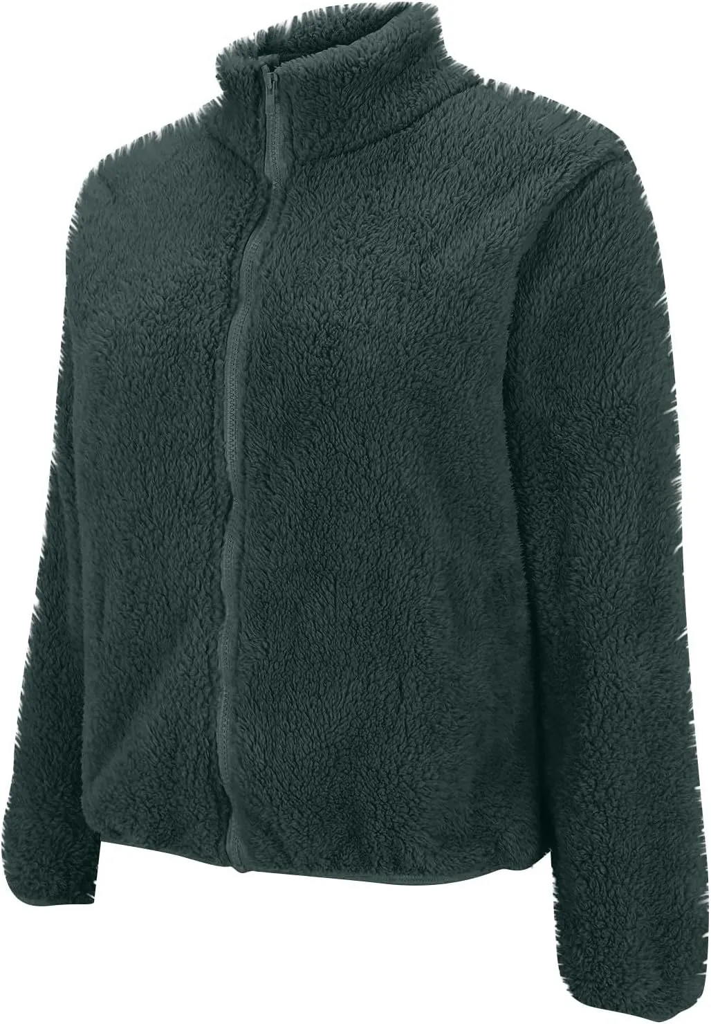 COTECRAM Womens Fuzzy Fleece Jacket 2024 Fall Winter Casual Long Sleeve Full Zip Sherpa Soft Warm Sweatshirt Coats Outwear