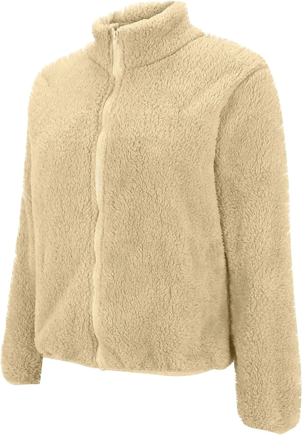COTECRAM Womens Fuzzy Fleece Jacket 2024 Fall Winter Casual Long Sleeve Full Zip Sherpa Soft Warm Sweatshirt Coats Outwear