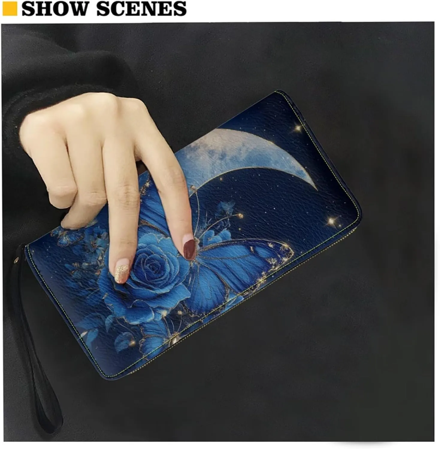Crossbody Purse Leather Shoulder Bag for Women Work Travel Messneger Bag with Wristlet Wallet Set of 2