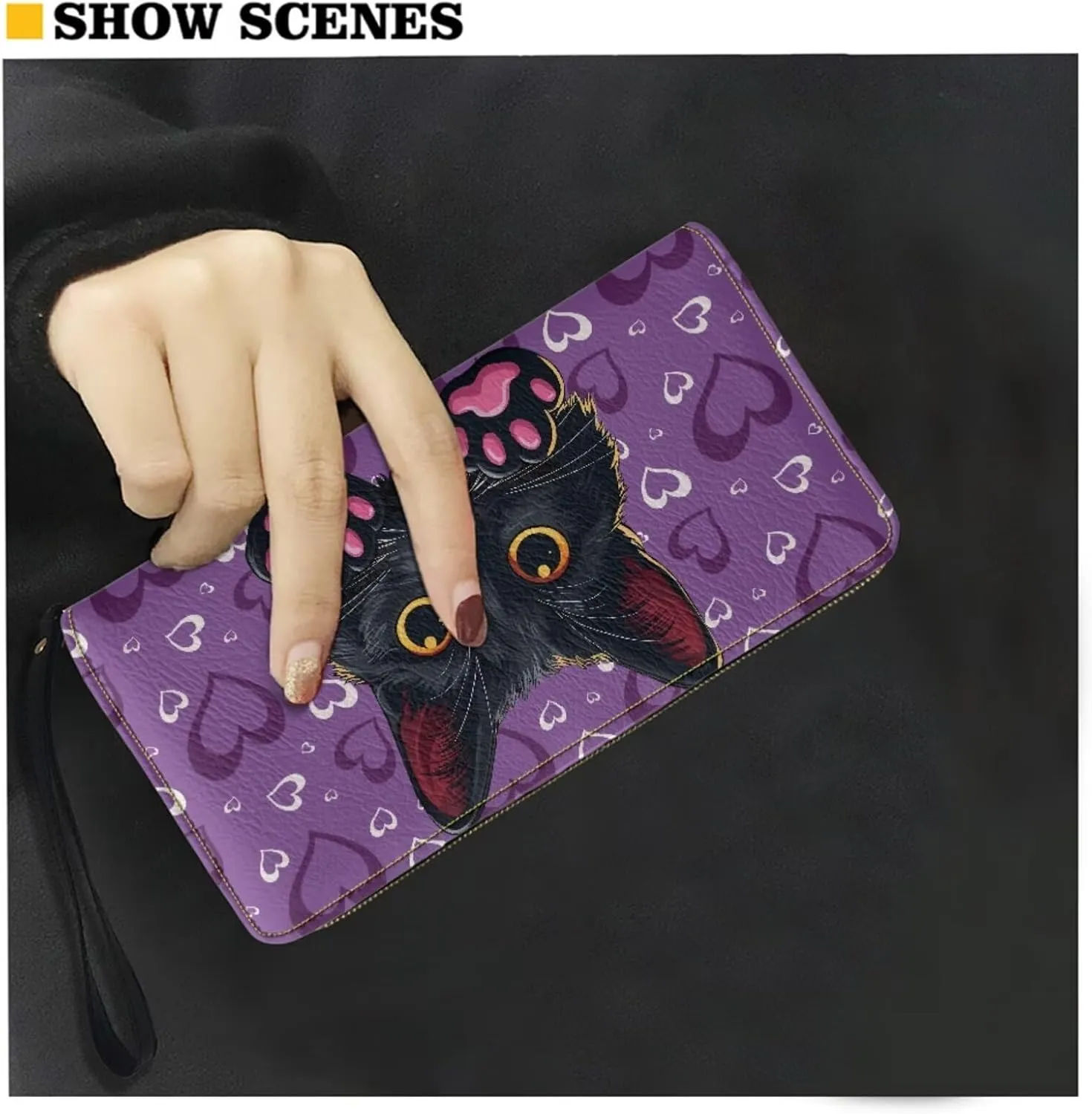 Crossbody Purse Leather Shoulder Bag for Women Work Travel Messneger Bag with Wristlet Wallet Set of 2