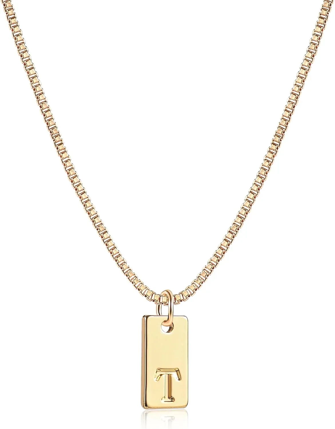 Dainty 14K Gold Initial Pendant Necklaces for Women Gold Plated Trendy Simple Personalized Letter Choker Necklaces Cute Name Necklaces Jewelry Gifts