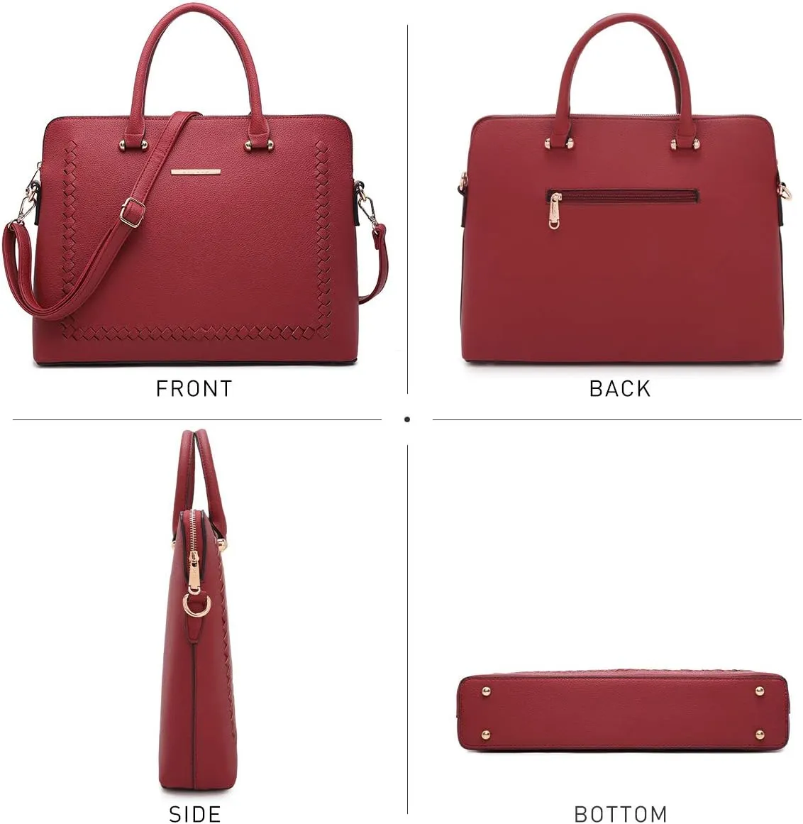Dasein Laptop Bag for Women 14 Inch Computer Shoulder Bag Large Capacity Messenger Bag Business Office Professional Work Tote