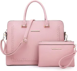 Dasein Laptop Bag for Women 14 Inch Computer Shoulder Bag Large Capacity Messenger Bag Business Office Professional Work Tote