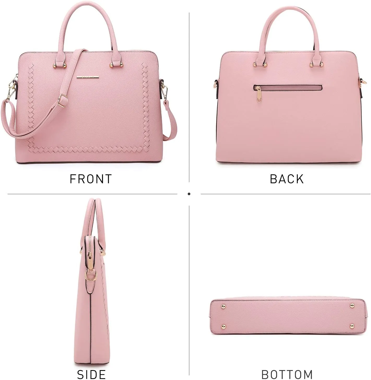 Dasein Laptop Bag for Women 14 Inch Computer Shoulder Bag Large Capacity Messenger Bag Business Office Professional Work Tote