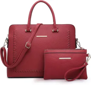 Dasein Laptop Bag for Women 14 Inch Computer Shoulder Bag Large Capacity Messenger Bag Business Office Professional Work Tote
