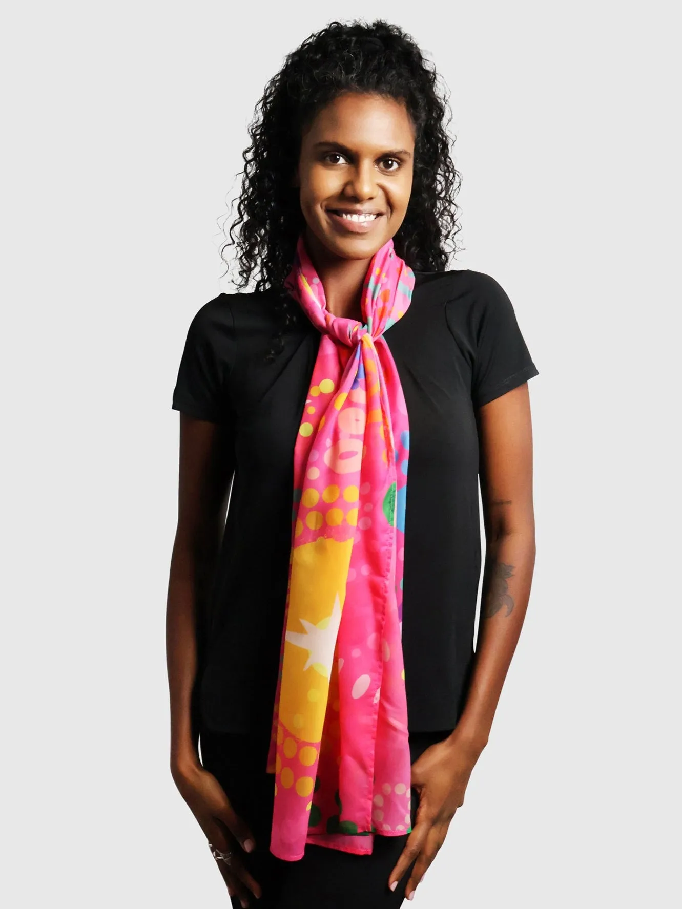 Deep Roots, Bright Future - NAIDOC 2025 Chiffon Scarf