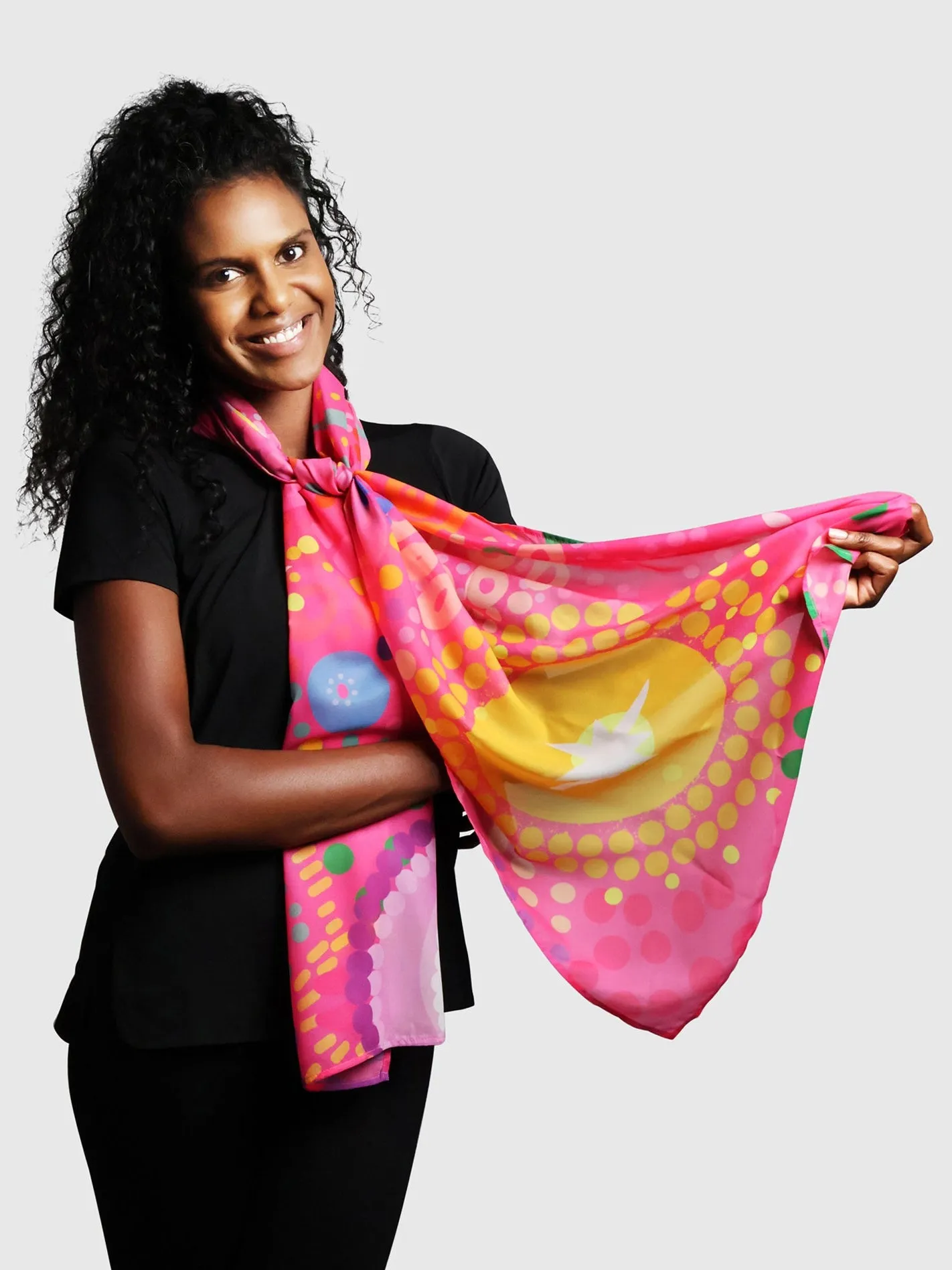 Deep Roots, Bright Future - NAIDOC 2025 Chiffon Scarf