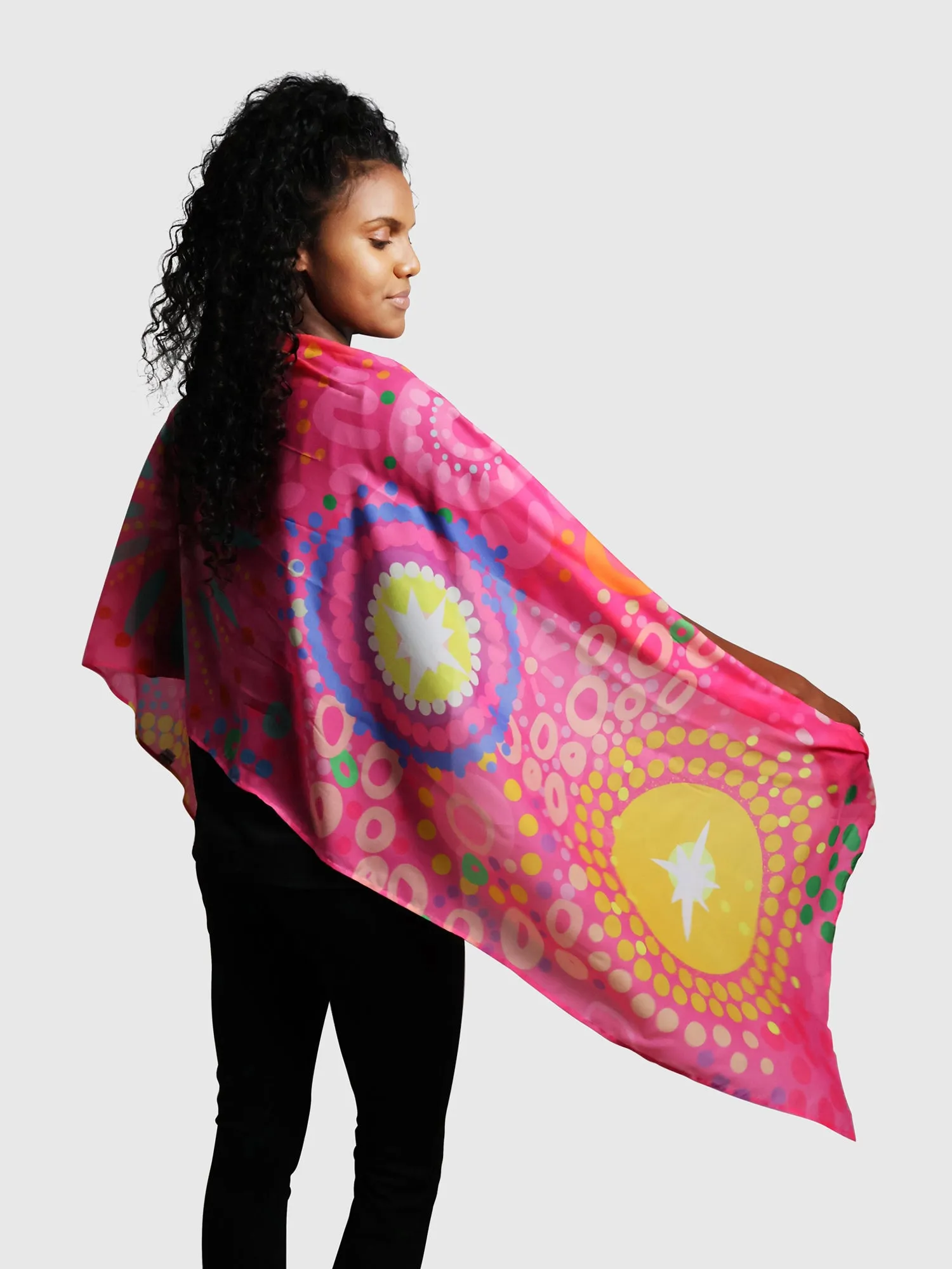 Deep Roots, Bright Future - NAIDOC 2025 Chiffon Scarf