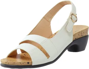 Eduavar Dressy Sandals Women, Sandals Women Orthopedic Sandals Dressy Open Toe Low Heel Sandals with Ankle Strap