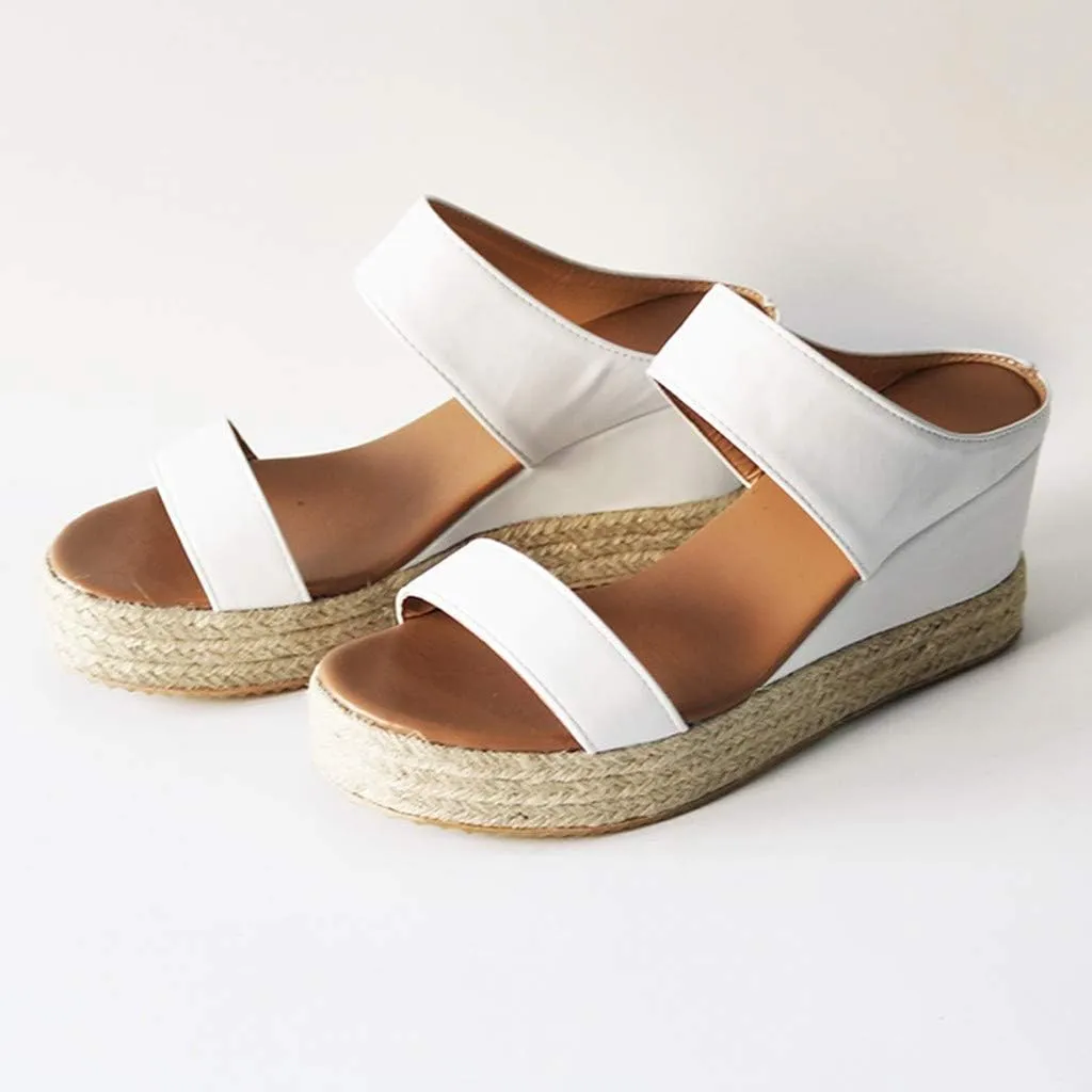 Eduavar Wedge Sandals for Women Dressy, Espadrille Sandals for Women Summer Travel Beach Sandals Platform Wedge Sandals