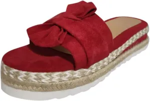 Eduavar Wedge Sandals for Women, Women's Sandals Summer Beach Sandals Floral Shoes Casual Ring Toe Flat Sandals