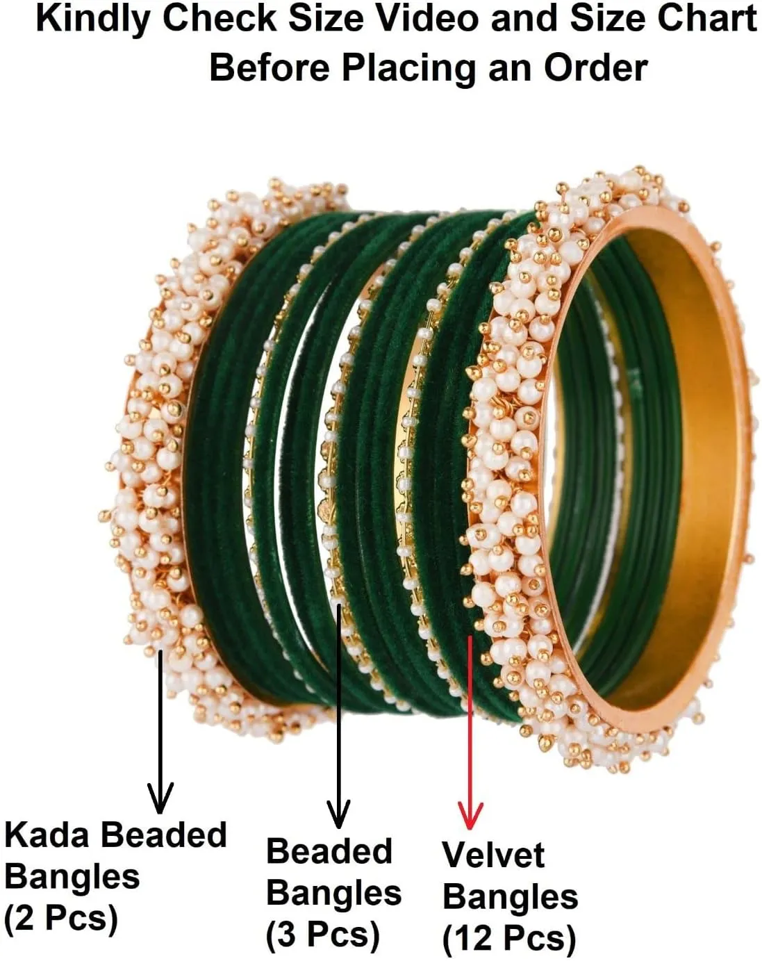 Efulgenz Velvet Bangles For Women Indian Jewelry Faux Pearl Bangles Bracelet Velvet Bangles Wedding Bridal Indian Jewelry Sets For Women