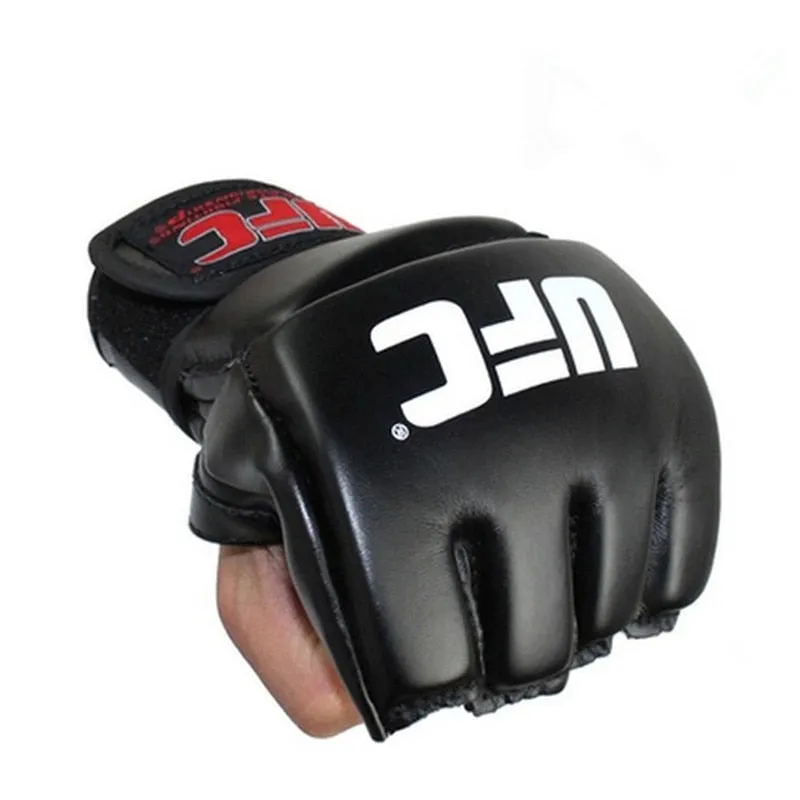 Extension Wrist Half finger boxing gloves guantes de boxeo training