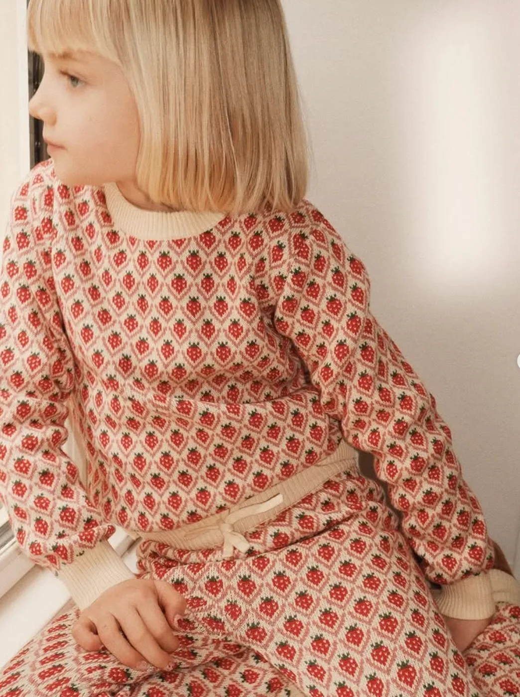 FLOESS~ Zuri berry cotton cardigan