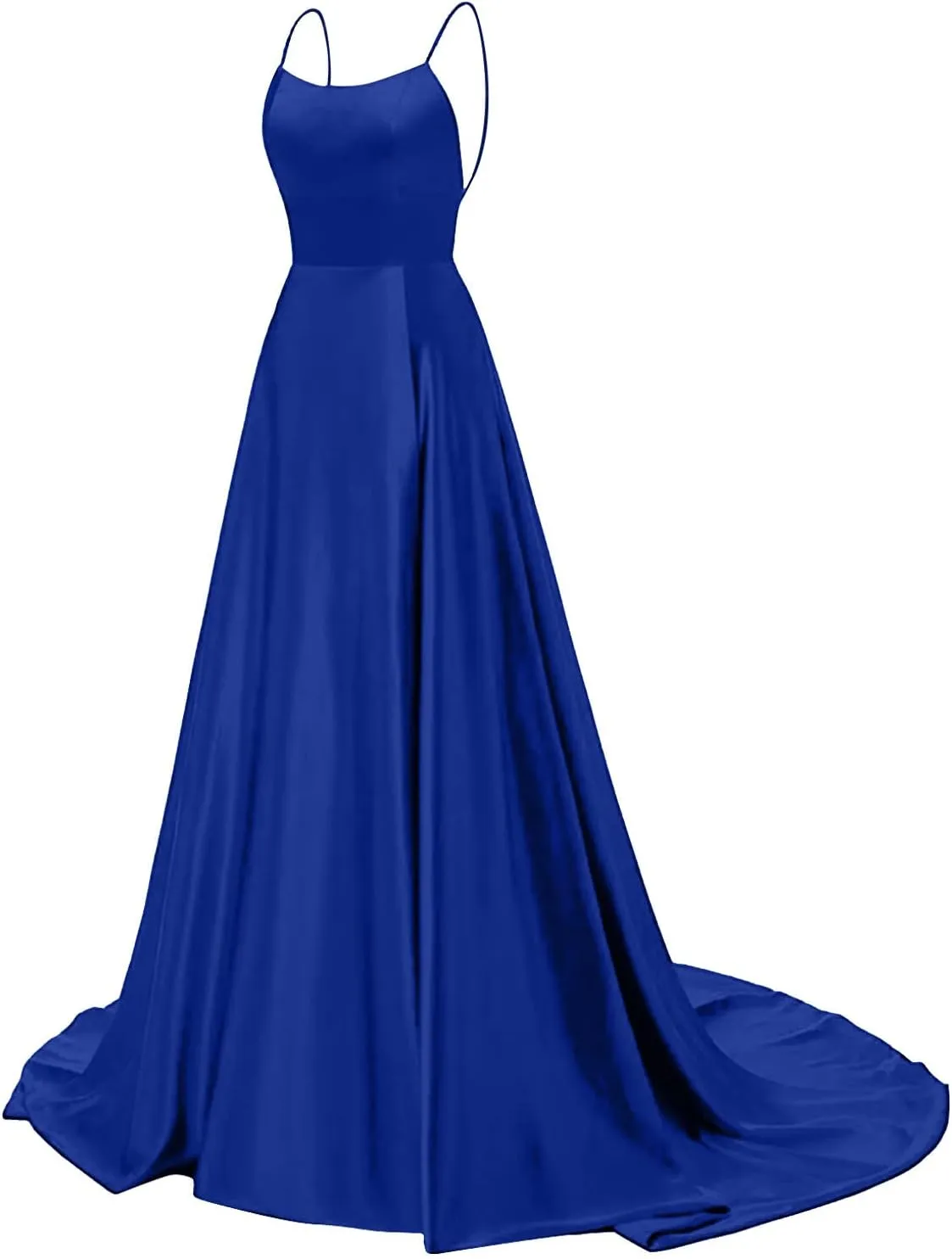 Formal Dresses for Women Sleeveless Spaghetti Strap Side Slit Long Prom Dress Elegant Cocktail Party Maxi Dresses Eveing Gown