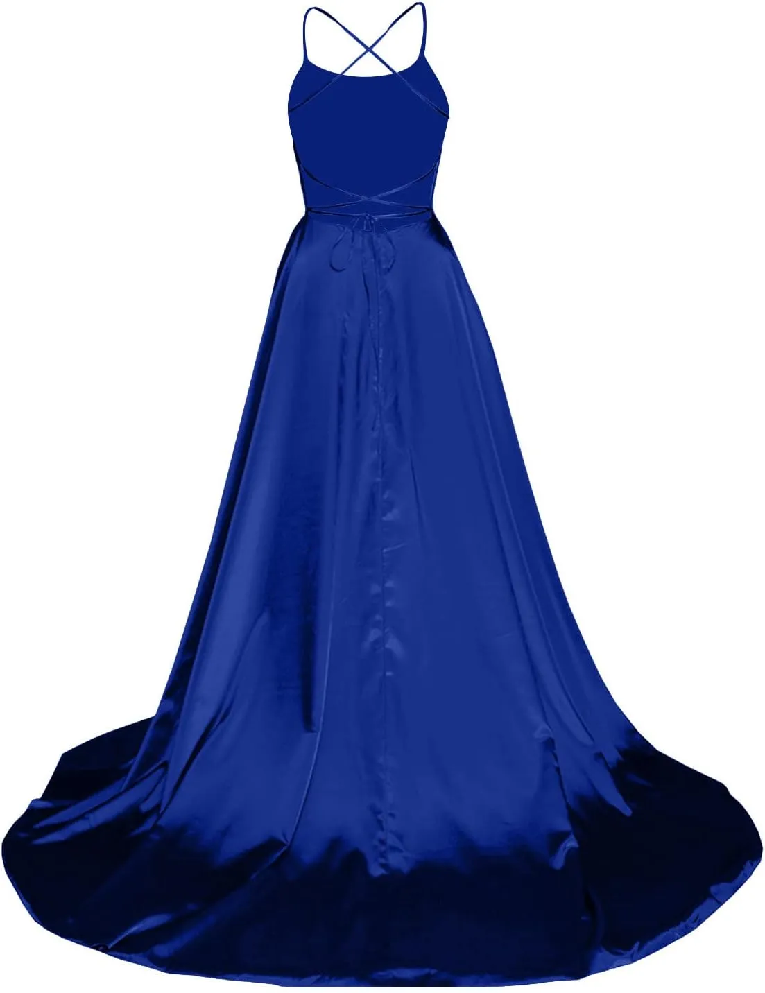 Formal Dresses for Women Sleeveless Spaghetti Strap Side Slit Long Prom Dress Elegant Cocktail Party Maxi Dresses Eveing Gown