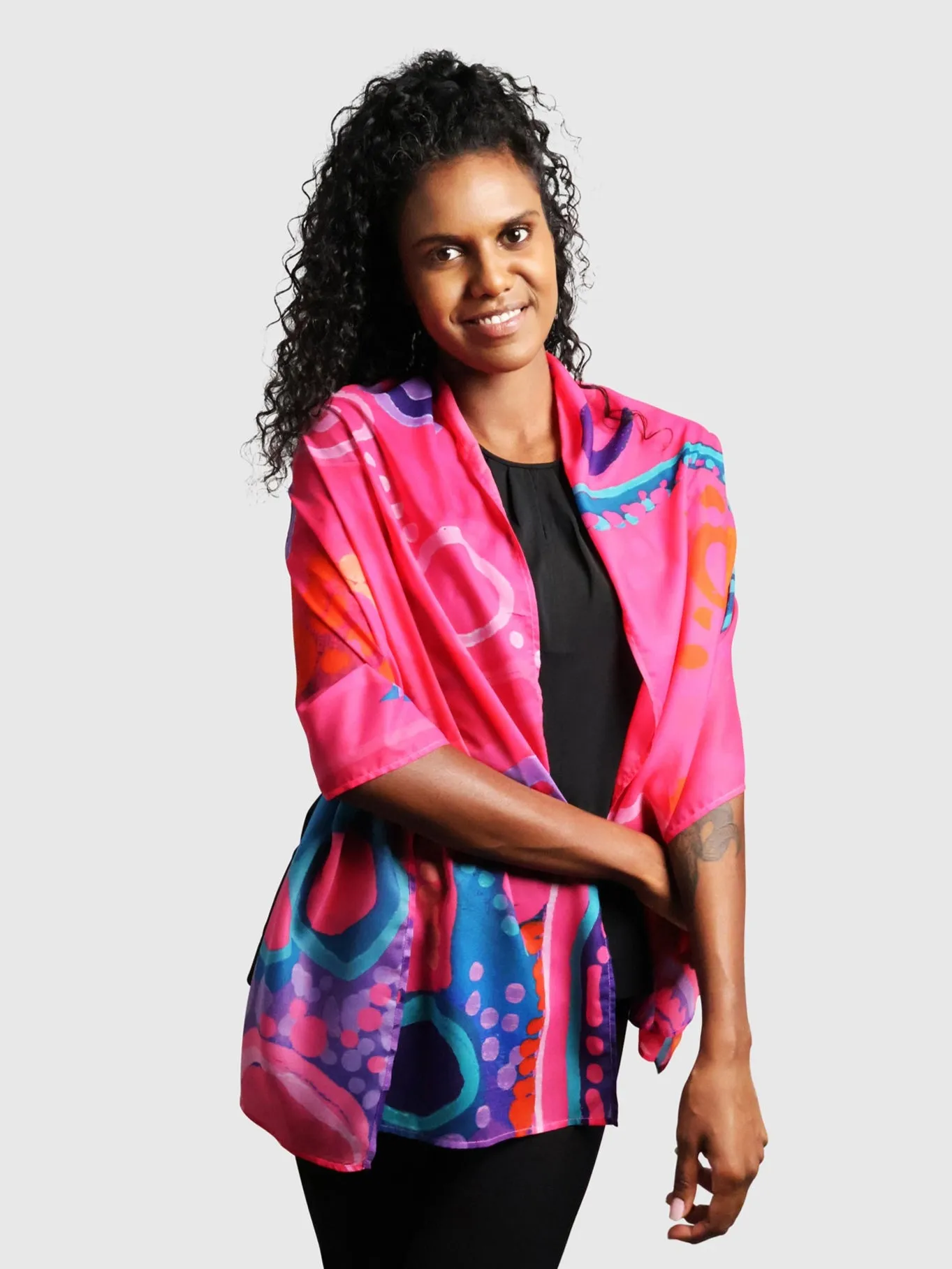 Generations - People, Place, Community - NAIDOC 2025 Chiffon Scarf