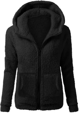 GOFULY Womens Hoodies Zip Up Lightweight Fleece Lined Sherpa Jacket Western Fall Winter Coats With Pockets Solid Outfits 2024