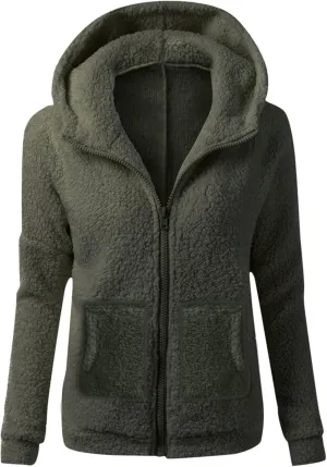 GOFULY Womens Hoodies Zip Up Lightweight Fleece Lined Sherpa Jacket Western Fall Winter Coats With Pockets Solid Outfits 2024