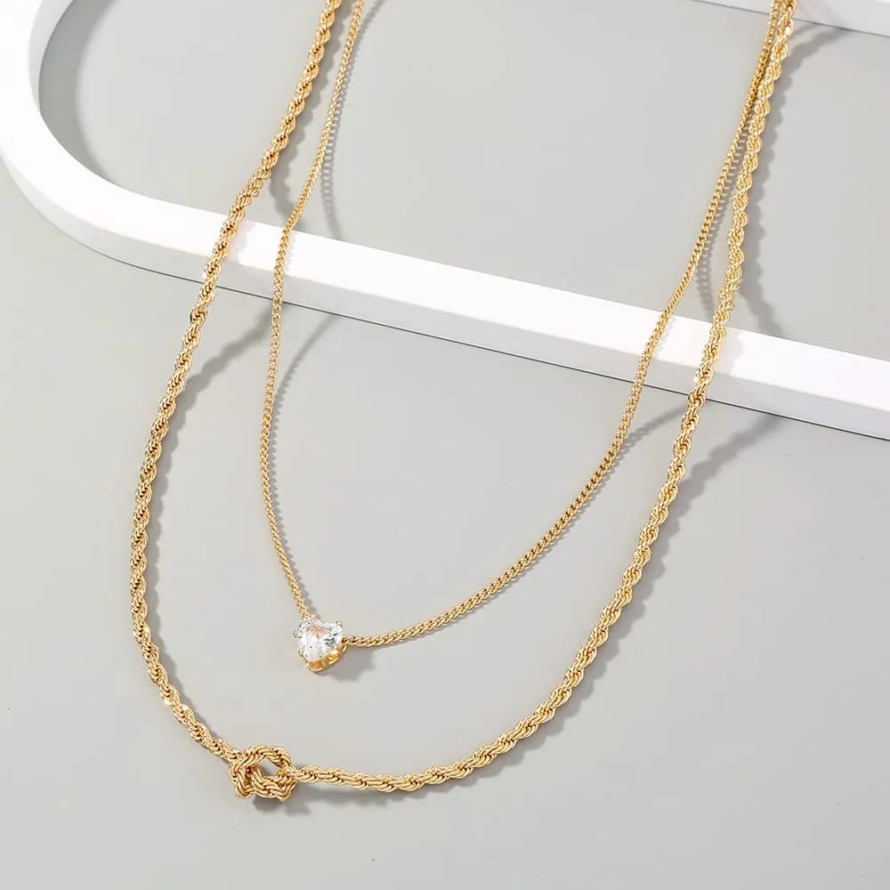 Gold Layered Necklaces, Simple Gold Layered Necklaces, Chunky Link Chain Choker Necklaces for Women, 80s 90s Necklace for Girls, Trendy Heart Coin Snake Pearl Lock Pendant Necklaces Jewelry Everyday Jewelry