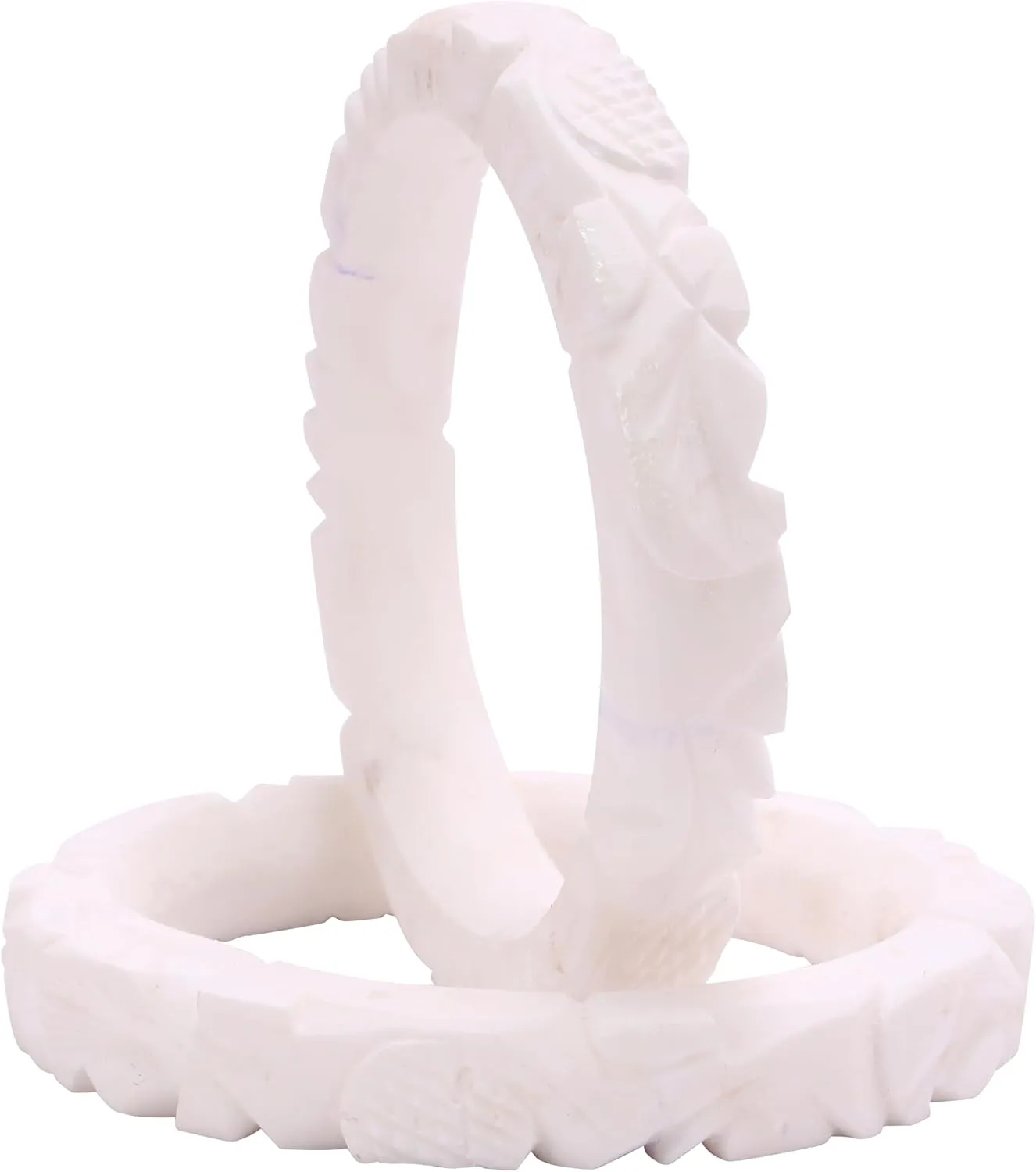 Handcrafted White Color Original Conch Sea Shell Bangles Plain Shakha Pola Bangle Set of 2 Gift For Her Women Jewelry Indian Bangle Bracelets Kangan