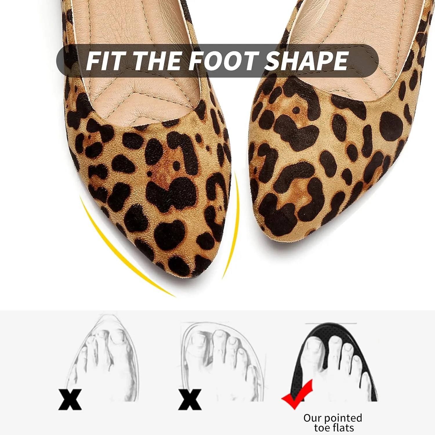 HEAWISH Women??s Black Flats Shoes Comfortable Suede Pointed Toe Slip On Casual Ballet Flats Dress Shoes Nude Flats
