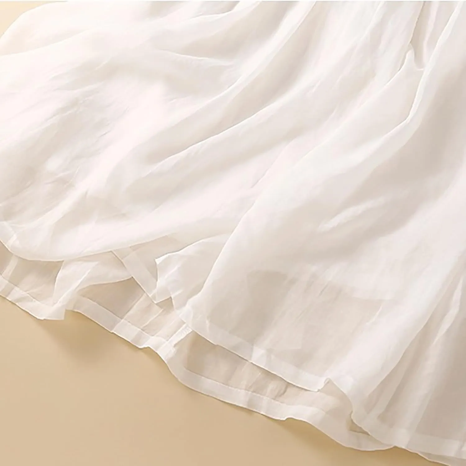 HGps8w Womens Cotton Linen Drawstring Maxi Skirt Lightweight Casual Summer Elastic High Waisted A-line Swing Skirts