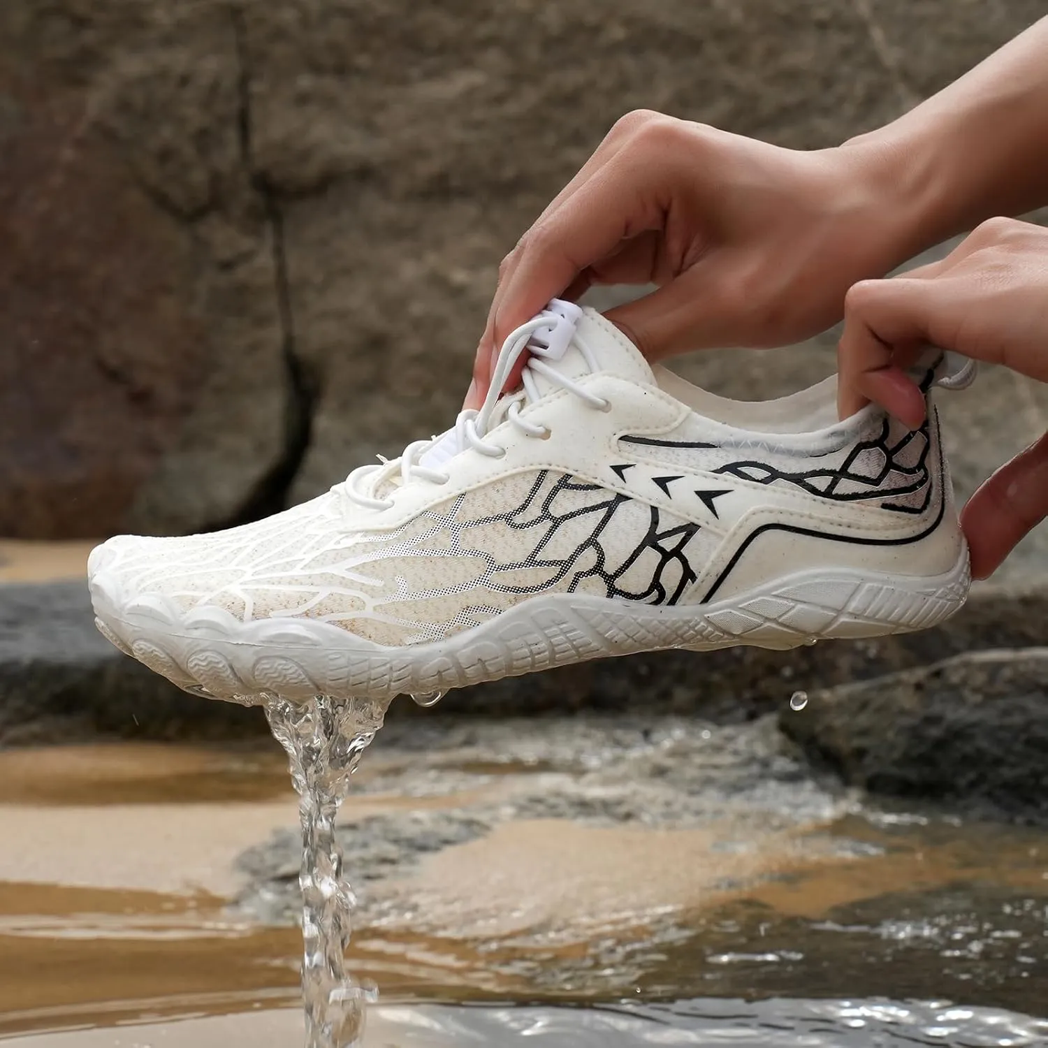 Hike Barefoot Shoes Women Men Pro Footwear Womens Wide Toe Box Healthy & Non-Slip Athletic Hiking Walking Unisex New Breathable Trail Footwear Surfing Wading Wide-Toe for Waterproof Running