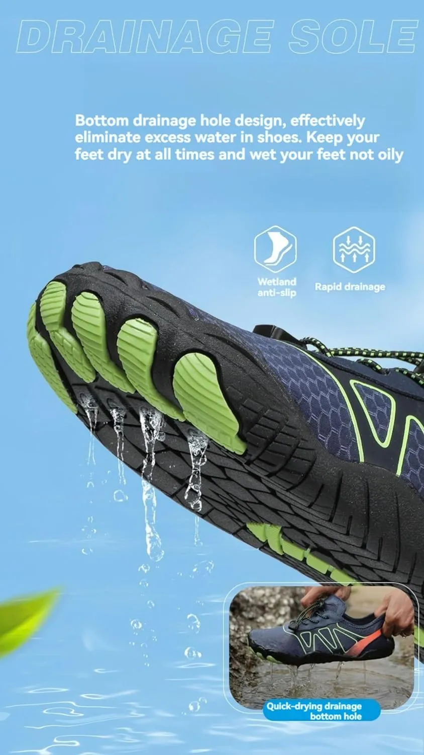 Hike Barefoot Shoes Women Wide Toe Box Walking Shoes Comfortable Breathable Sneakers Grounded Footwear Neuropathy Barefoot Shoe Zero Drop Running Sneakers Swim Socks Quick Dry Lightweight