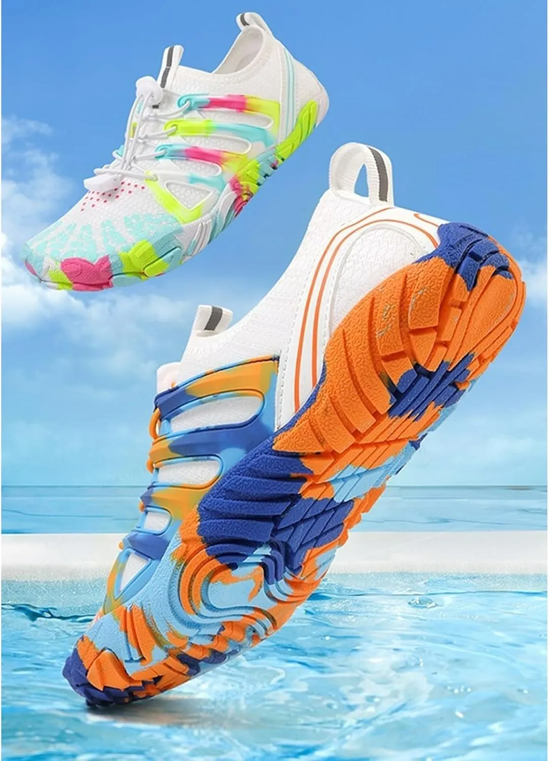 Hike Barefoot Shoes Womens Mens Water Hiking Footwear Healthy Wide Toe Box Non-Slip Outdoor Sports Quick Dry Swim Aqua Beach River Pool Grounding Grounded Soft Sneakers Shoe Diving Boating